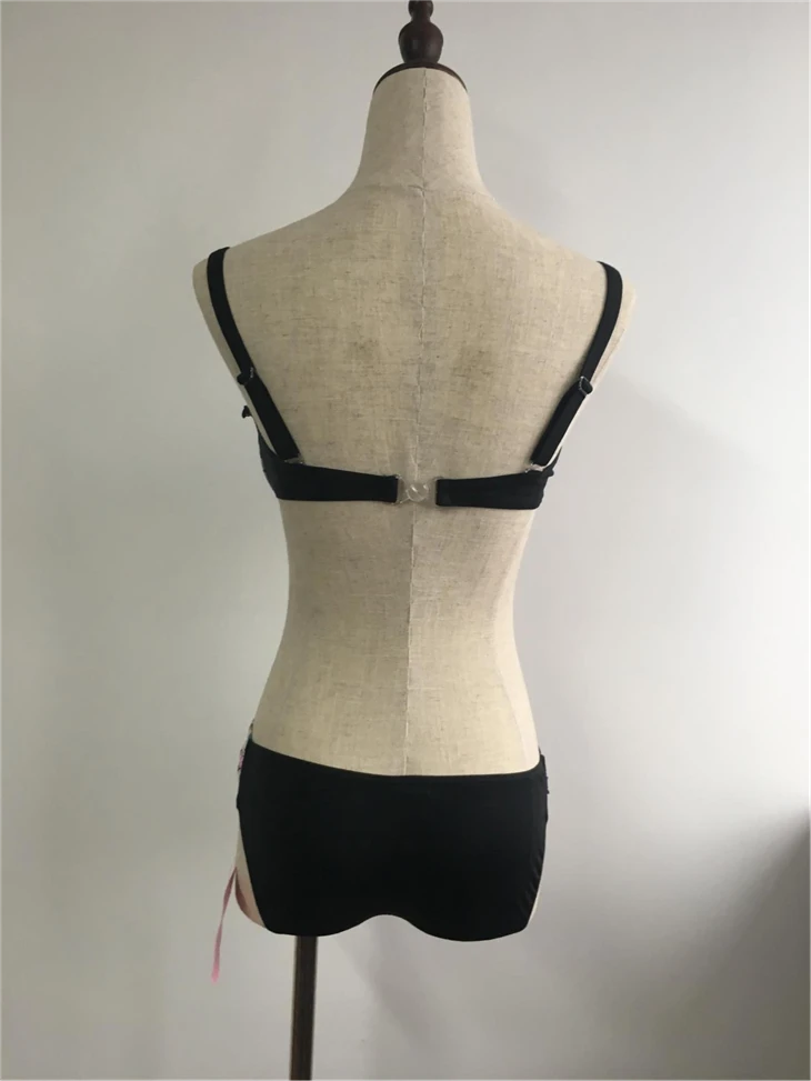 Art Print Ruched Underwire Swim Set factory